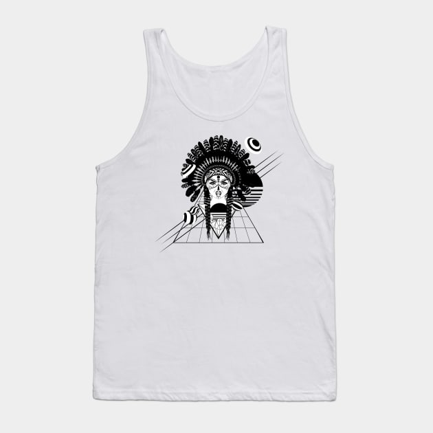 Angry indian female warrior Tank Top by AnnArtshock